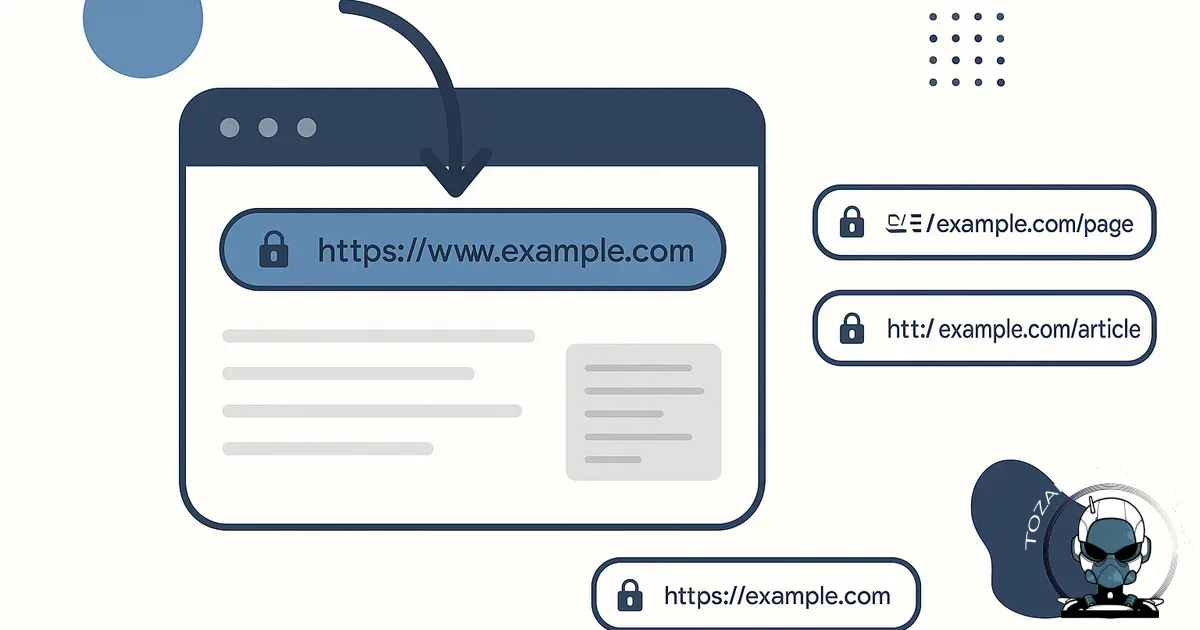 Illustration explaining canonical URLs and their significance in SEO.