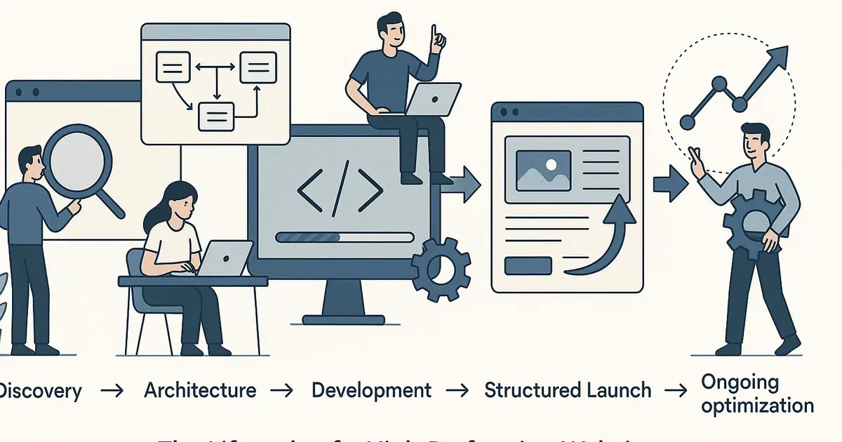 The Lifecycle of a High-Performing Website: From Discovery to Ongoing Optimisation — high-performing website lifecycle
