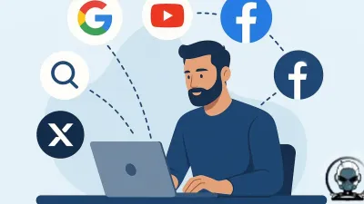 An infographic depicting multi platform distribution engine for digital marketing beyond Google.