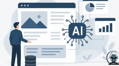 Illustration showing structure, content, and data elements for building AI ready websites.
