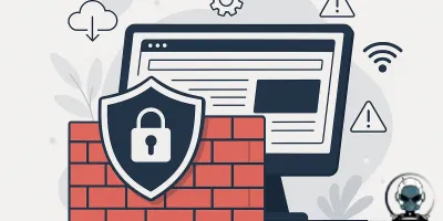 Infographic illustrating essential firewall rules and strategies for business websites.