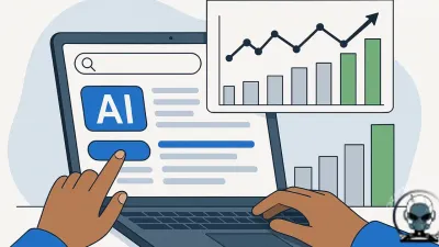 Dashboard showing Google Search Console trends as AI search results are changing website traffic for a small business website