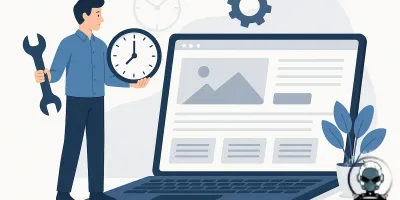 Infographic illustrating how often should a business website be maintained