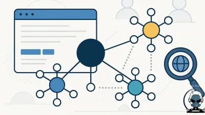 Diagram illustrating structured content silos, topic clusters, and pillar pages to improve search authority.