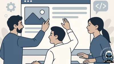 A visual representation highlighting the risks when multiple developers touch your website