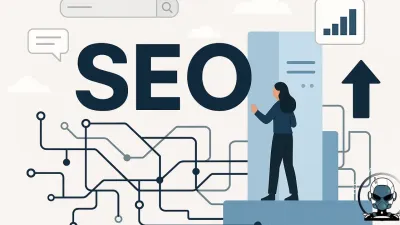 Image illustrating SEO infrastructure for online presence and brand elevation.
