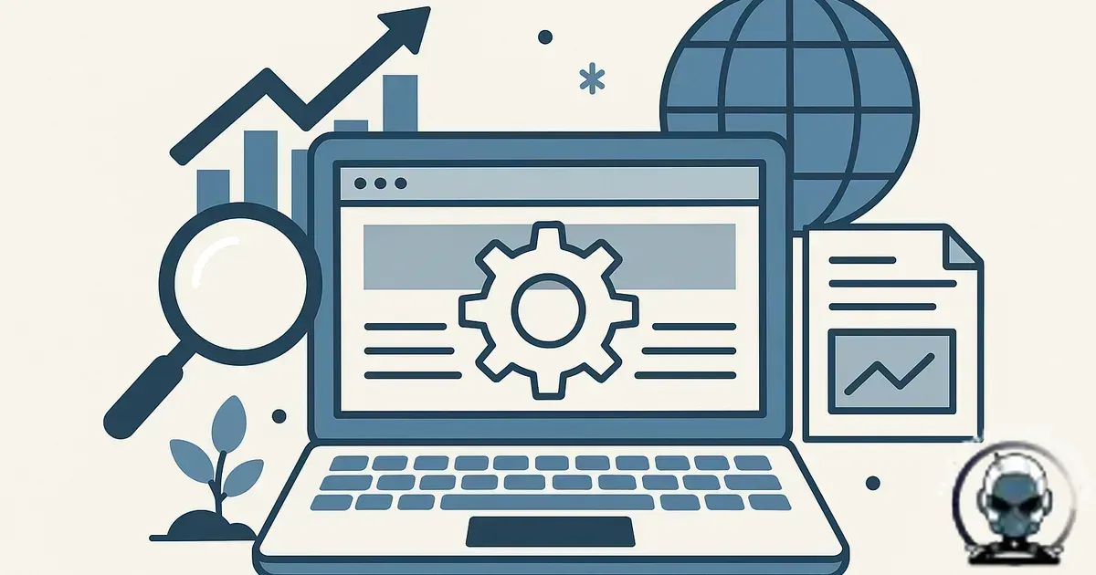 Featured image for a blog post about the complete guide to technical SEO for business websites.