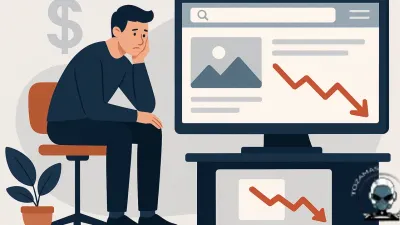 A visual representation of the costs associated with maintaining an underperforming website in digital marketing.