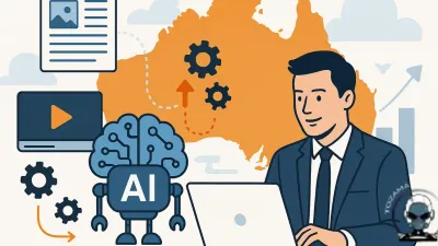 Featured image for a blog post on AI content, tools, and automation tailored for Australian businesses.