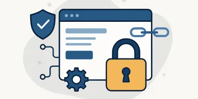 Infographic illustrating the concept of website hardening and its importance in digital security.