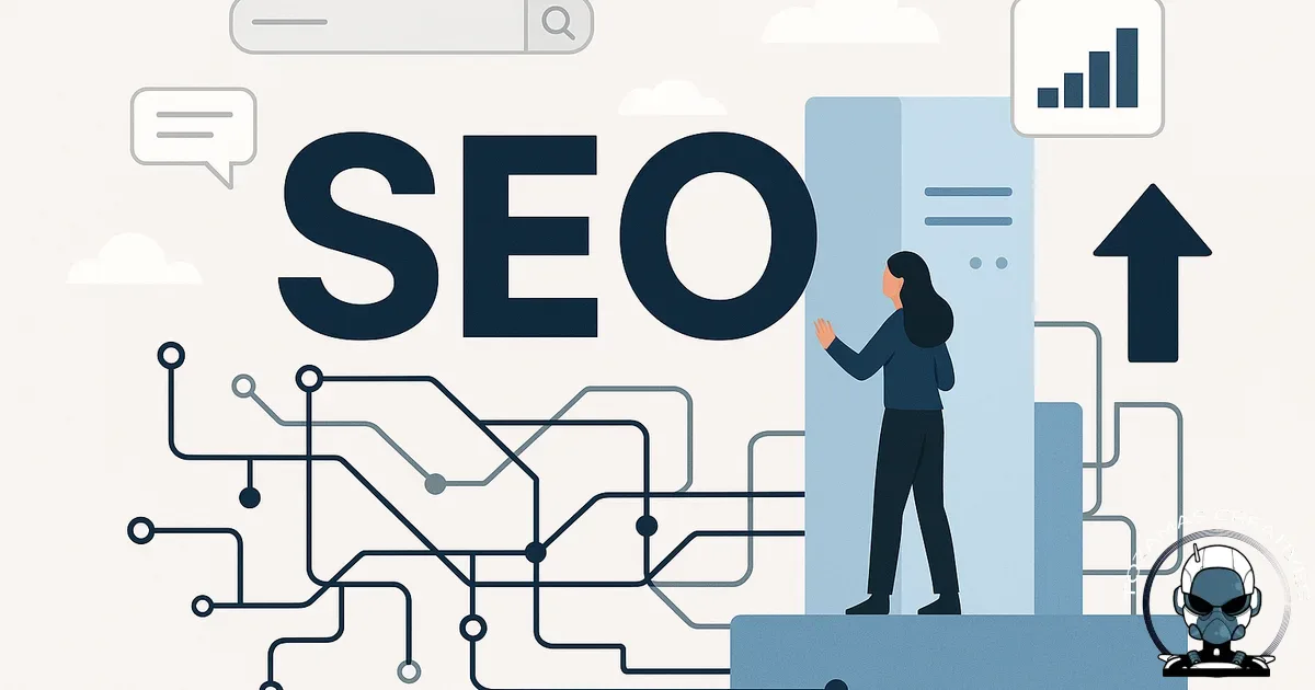 Image illustrating SEO infrastructure for online presence and brand elevation.