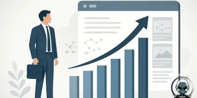 Visual representation of the concept that the compounding seo and ai effect on a properly built website is amplified through strengthened authority and internal linking structure.