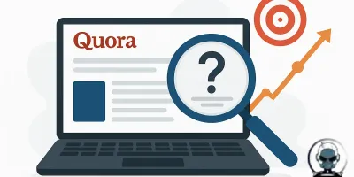A digital marketing blog image about Quora and intent based visibility in meeting buyers at the question stage.