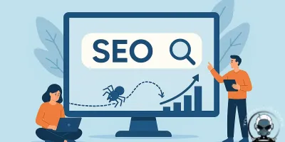 Graphic illustrating crawl budget concepts for SEO understanding.