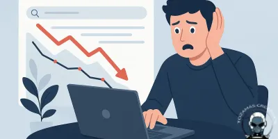 A digital marketing analysis image discussing the 90 Day AI Rule and its effect on search traffic.