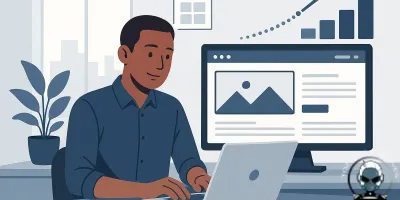 Illustration of a scalable website design, representing building a website that scales with your business