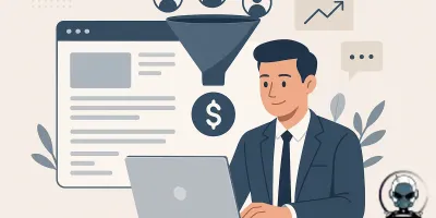 Blog featured image about turning website visitors into leads in digital marketing.