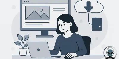 An infographic illustrating website backup strategies for small businesses.