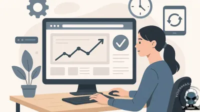A graphic illustrating the continuous process of Website Optimisation Is Not a One Time Task