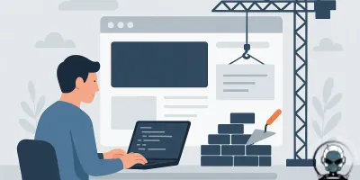 A graphic illustrating when to rebuild instead of repair your website