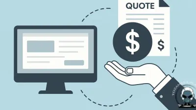A graphic illustrating the concept of the cheapest website quote turning into an expensive projects.